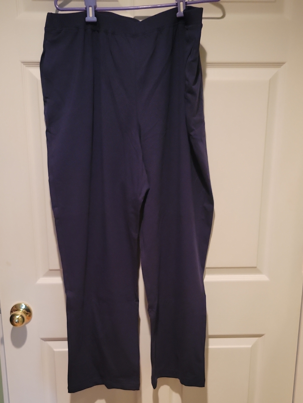 Catherines Suprema Collection Navy Straight-Leg Pants